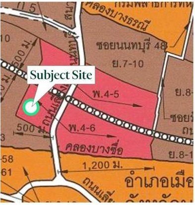 P02 — zoning and location map, Soi Nonthaburi 8