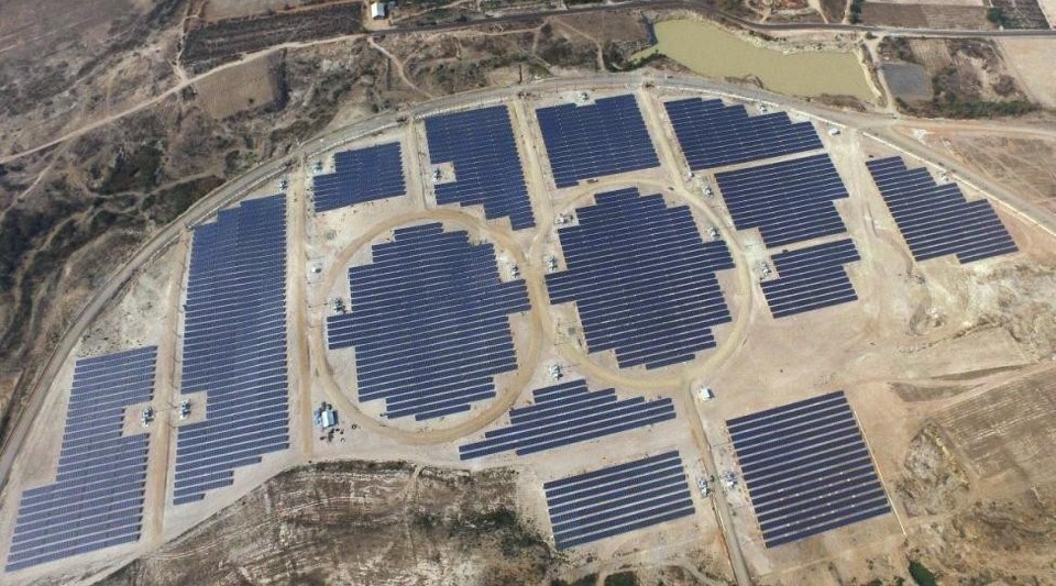 A Super Energy solar farm from above, Phetchaburi